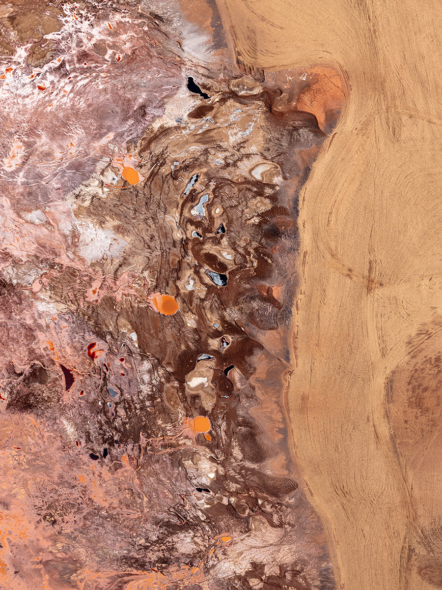 abstract Aerial aluminium earth FINEART industry Liquid medium format Mining red