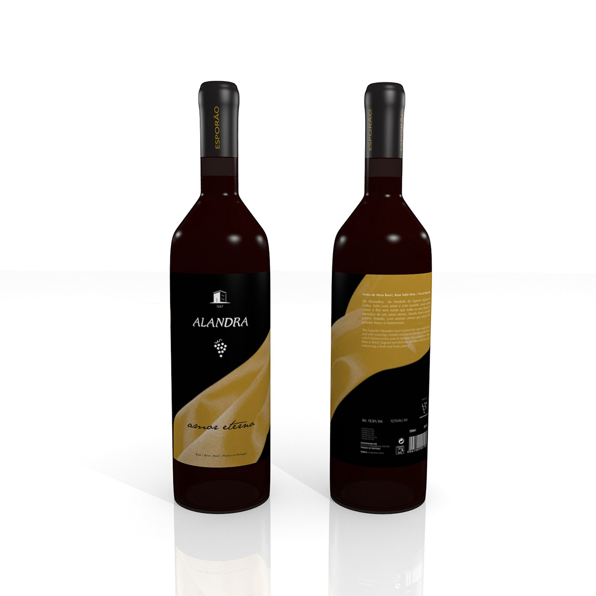 Alandra wine labels herdade do esporão