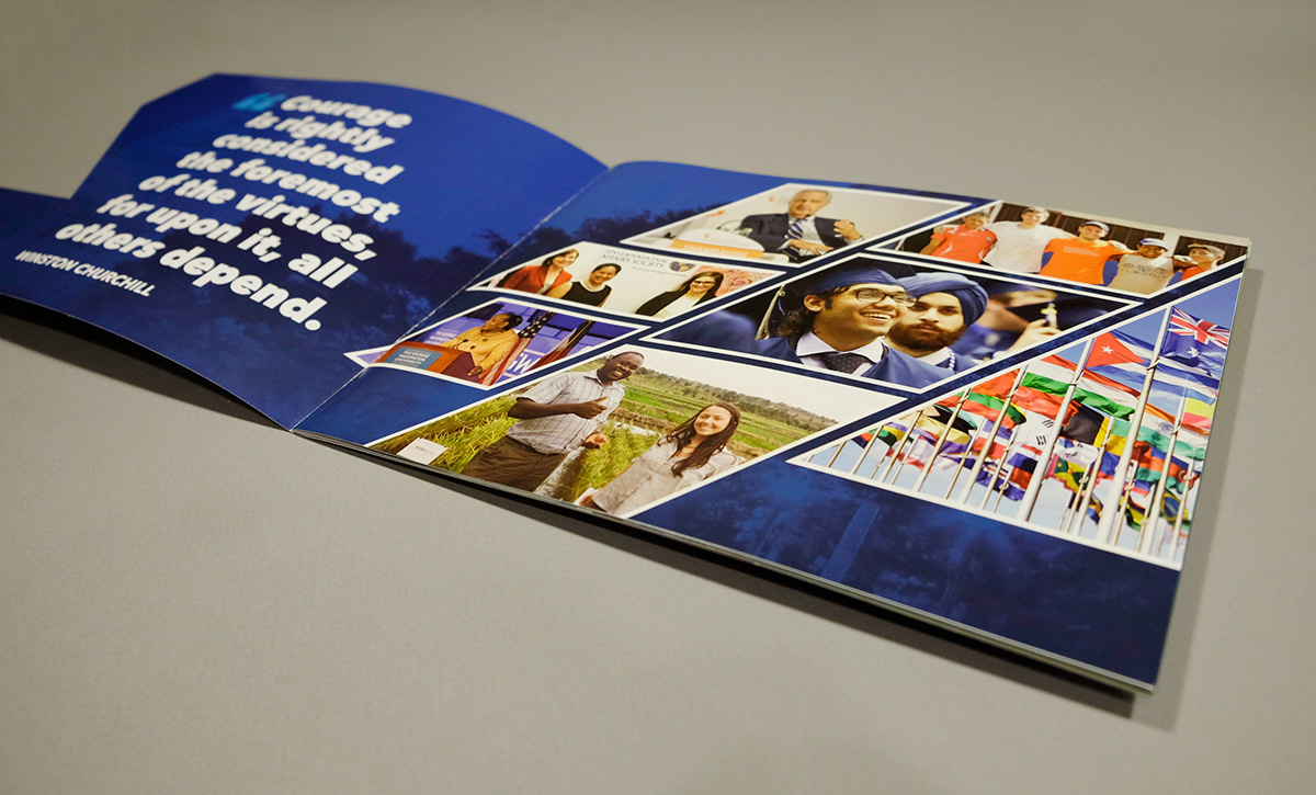 design brochure folder Varnish Packaging in-house