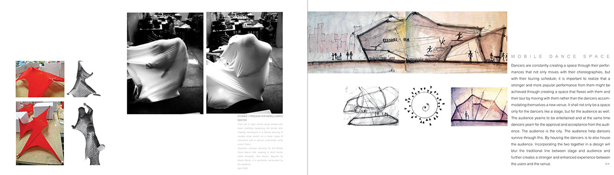  mobile  installation rendering sketch portfolio design deployable Exhibition  design build Cal Poly Pomona risd tensile coachella Rhino 3D