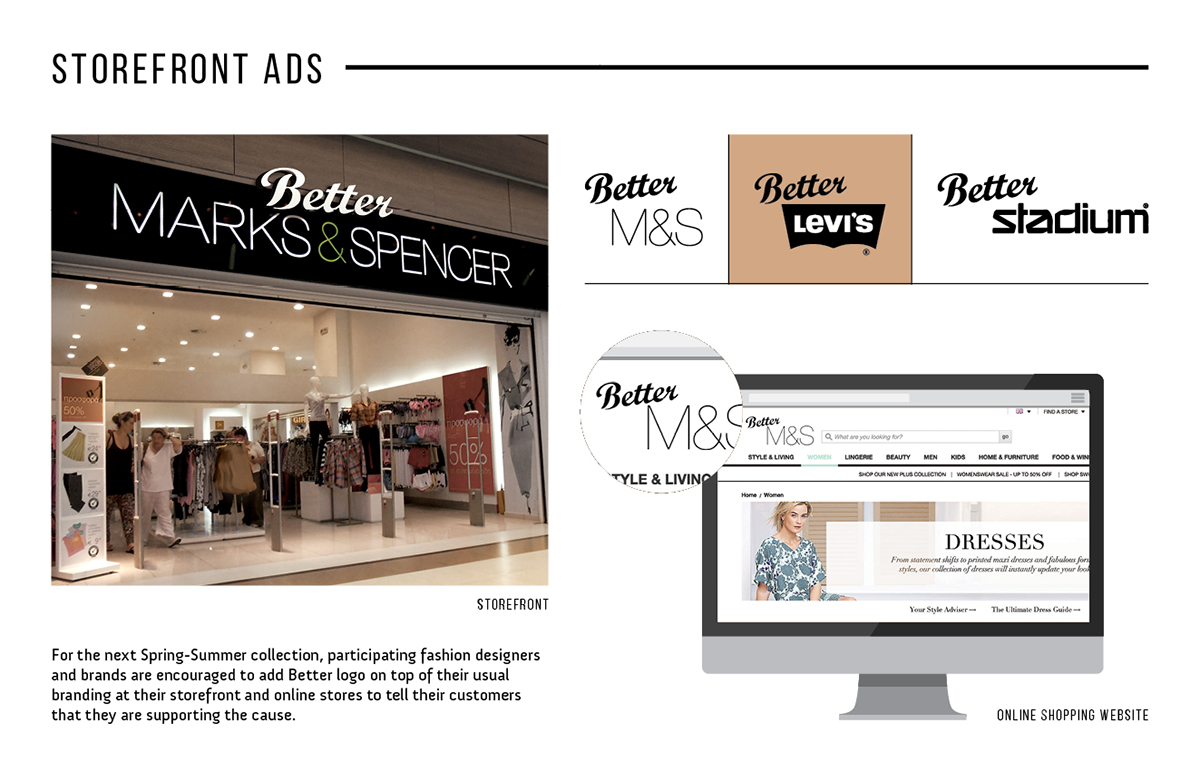 cotton awareness campaign Website launch textile fiber advertisement Invitation brooch pin fast fashion consumerism