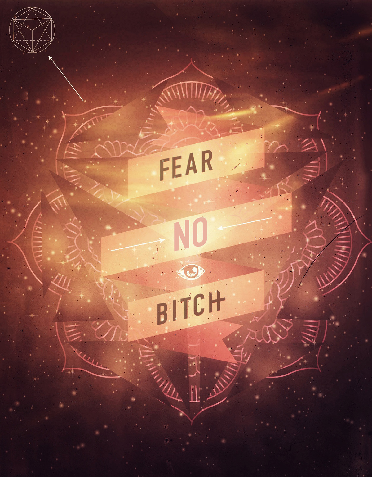 FEAR NO BITCH frases inspiring no fear