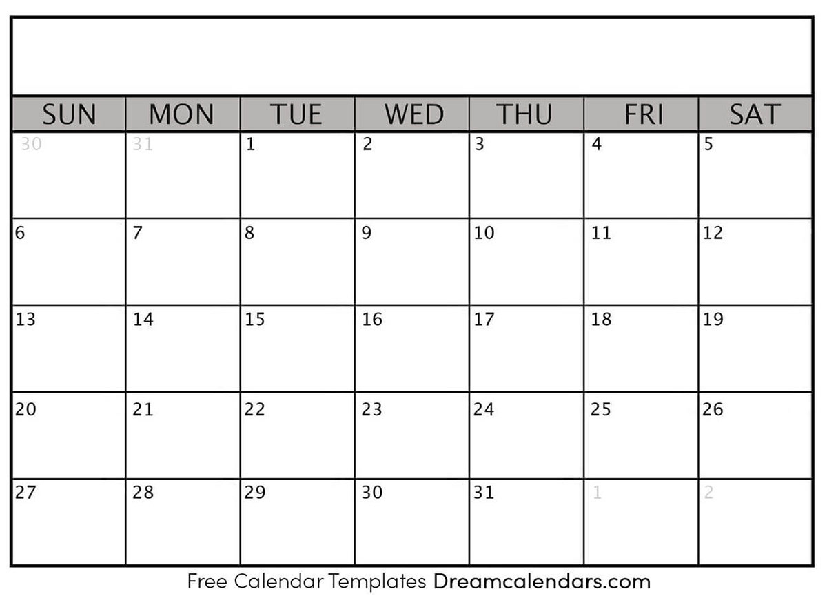 blank calendar 2019 calendar printable templates empty free download
