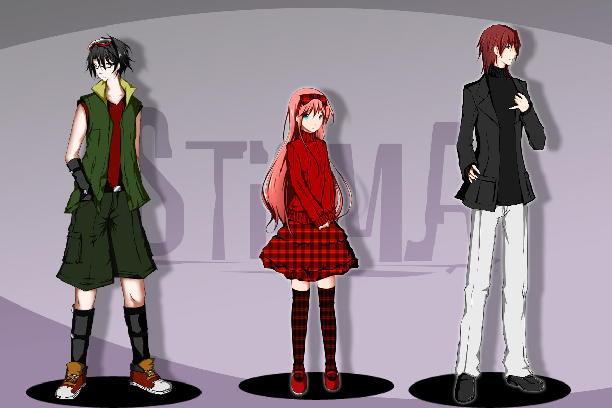 characters design visual novel anime manga