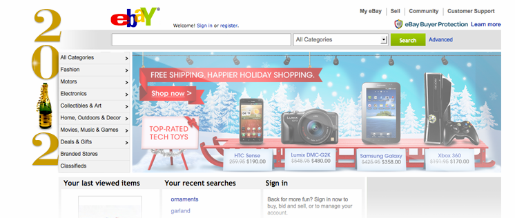 eBay doodles Holiday