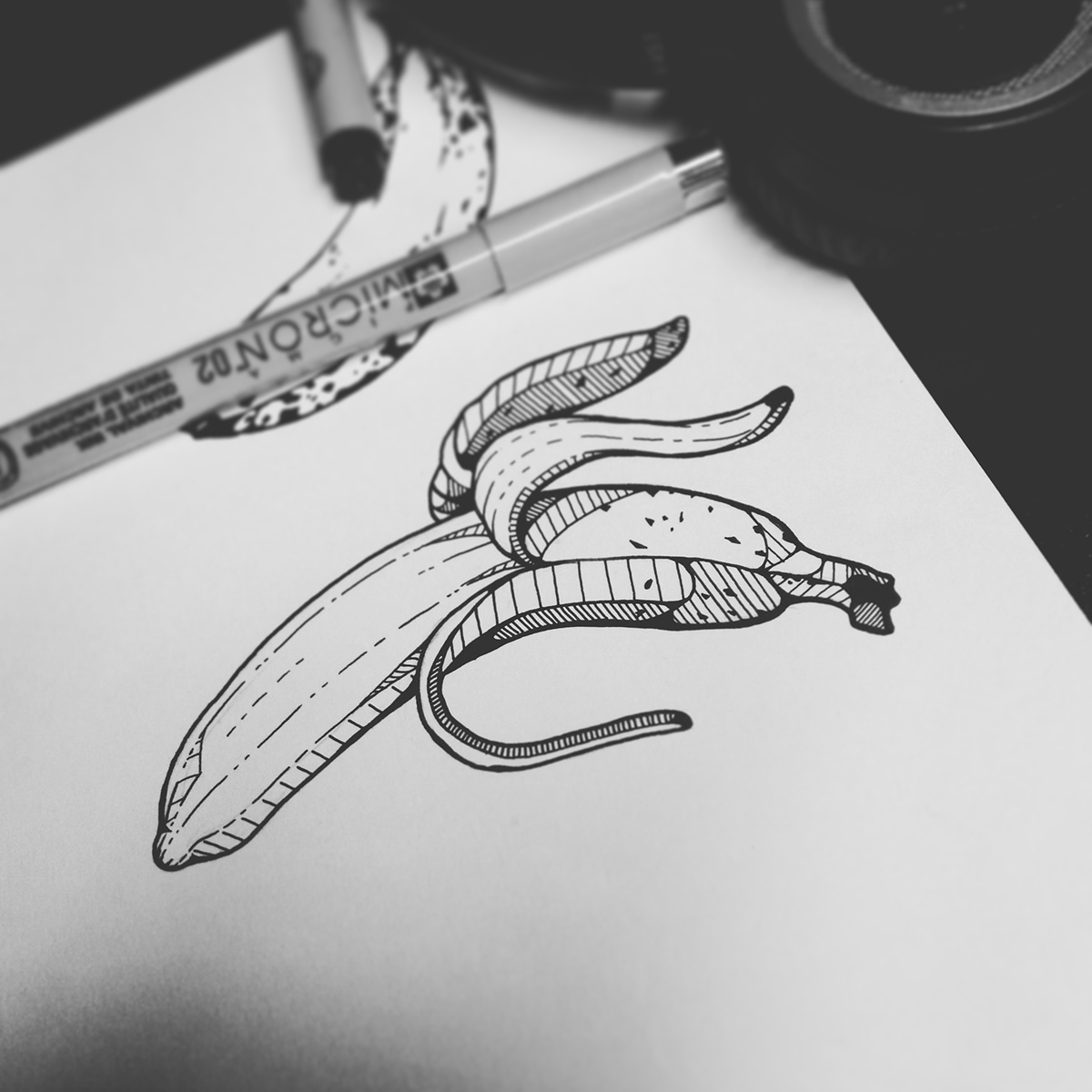 peeled mini banana tattoo｜TikTok Search