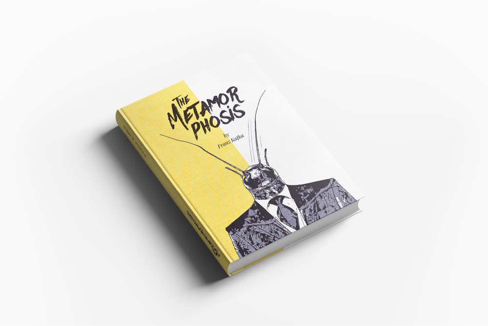kafka Franz Kafka meta Metamorphosis book cover literature prague bug insect yellow Mockup