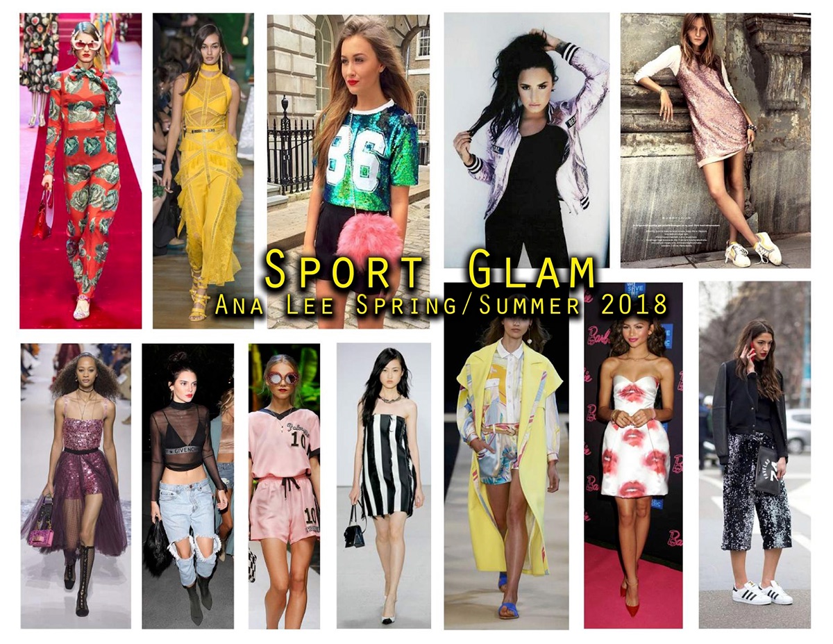 Fashion  Primark sporty style fashion illustration marketing   Spec spring summer collage design
