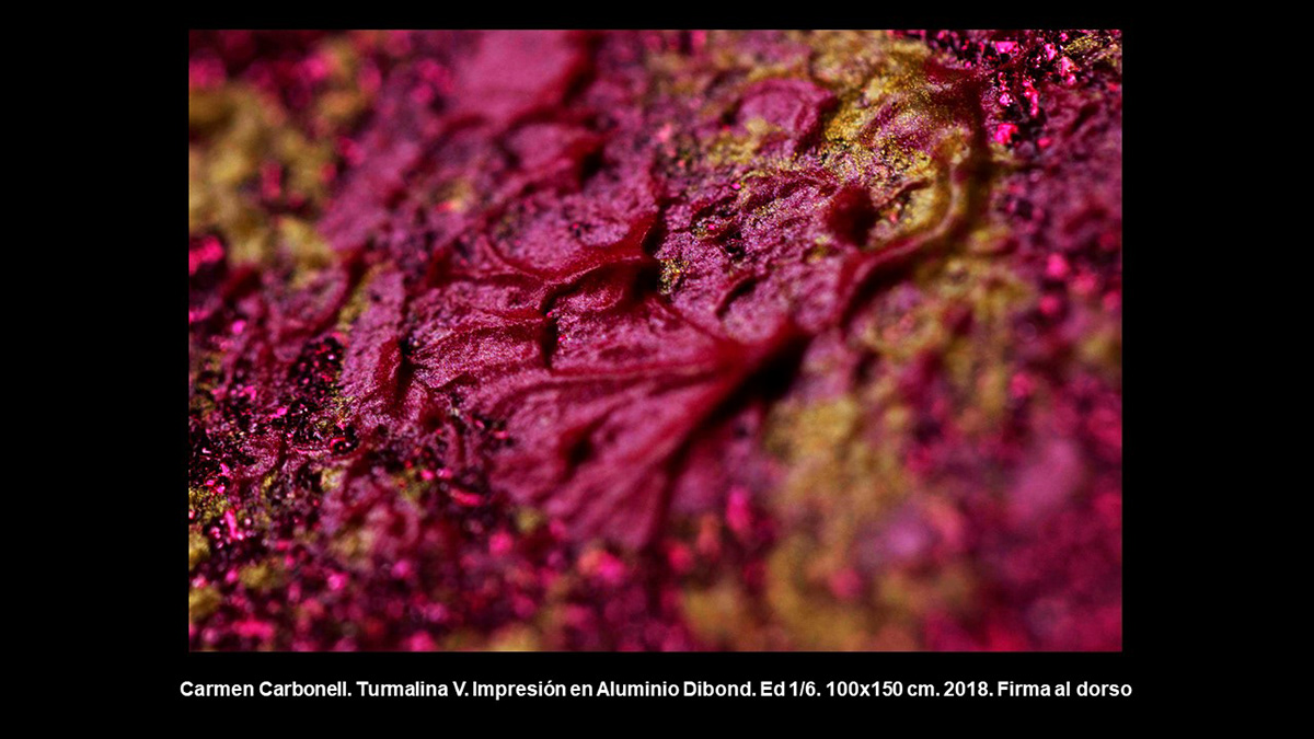 Carmen Carbonell energy light pure colours sparkly textures vibrant