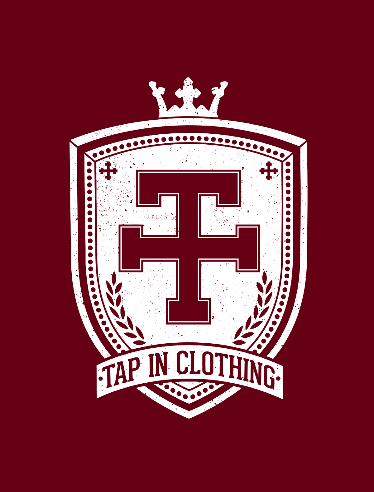 tap in clothing Clothing t-shirt crest Classic vintage crown