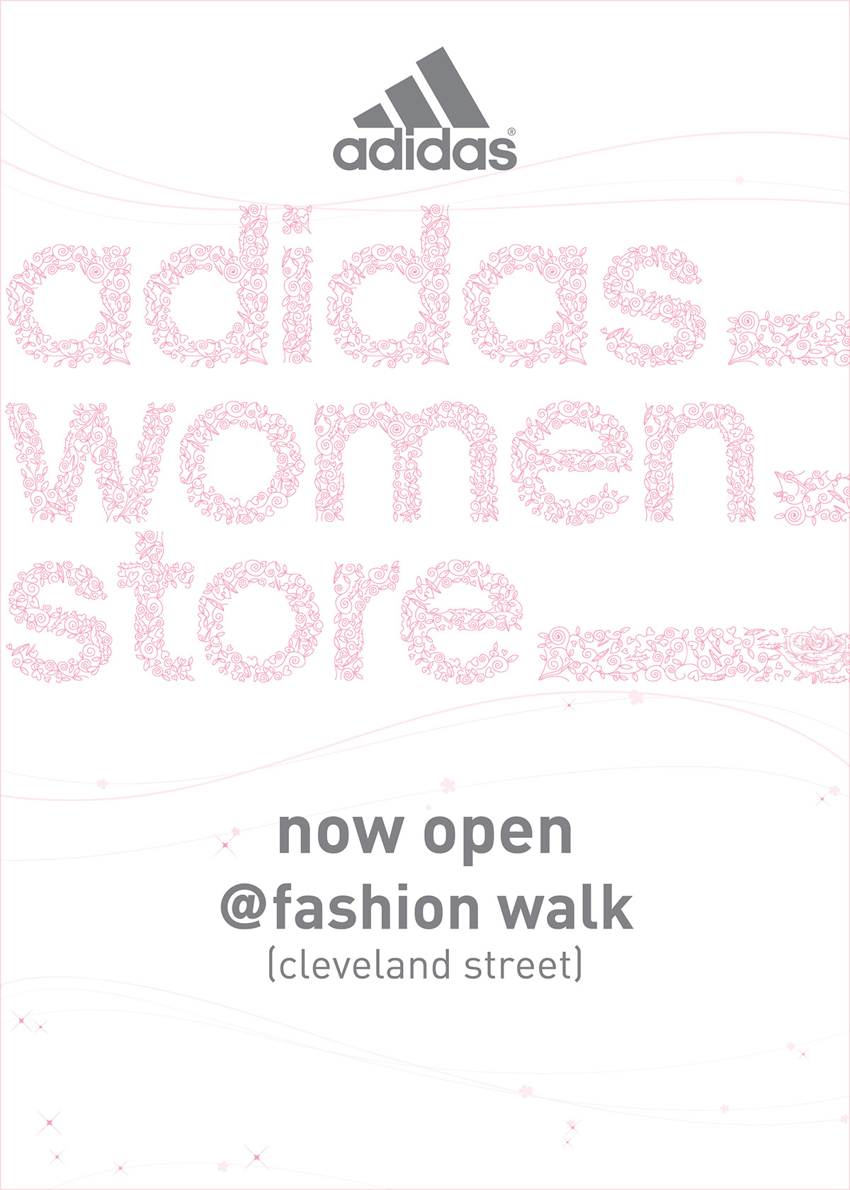 adidas women store poster