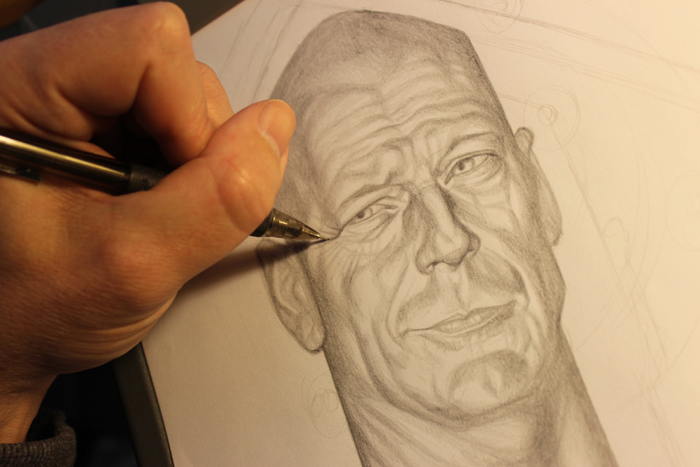 die hard Bruce Willis celebrity portrait John McClane