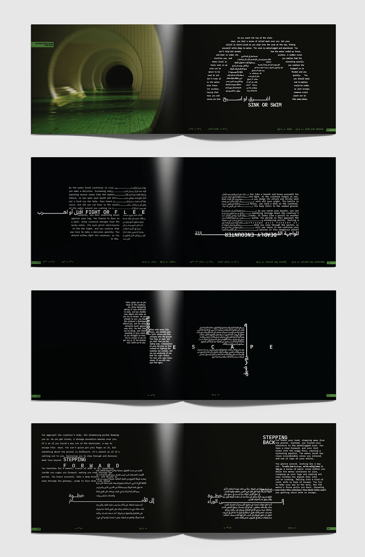 istd editorial Layout print book publication graphic design  chooseyourownadventure