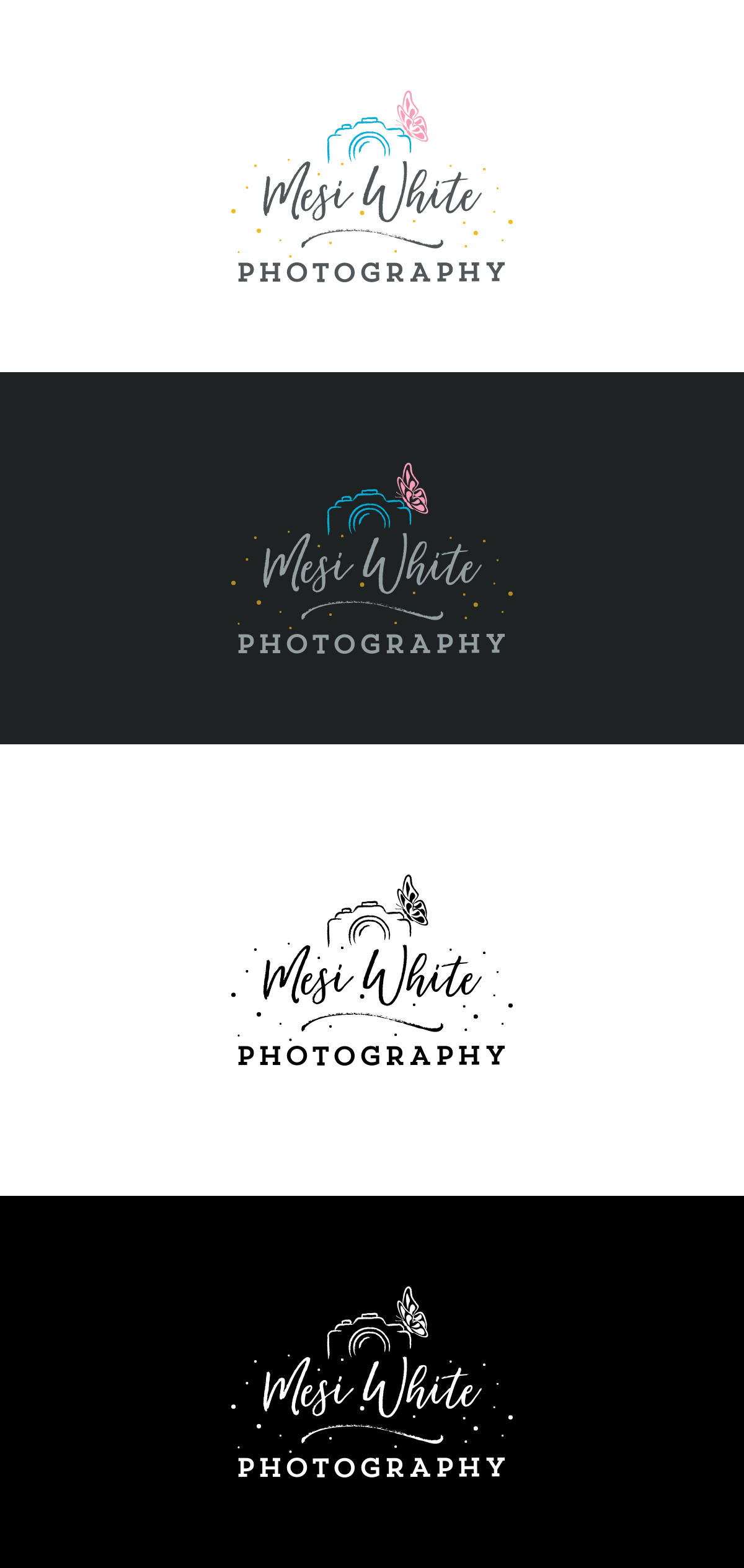 Adobe Portfolio Brand Design Mesi White Logo Design Photography  butterfly gray light