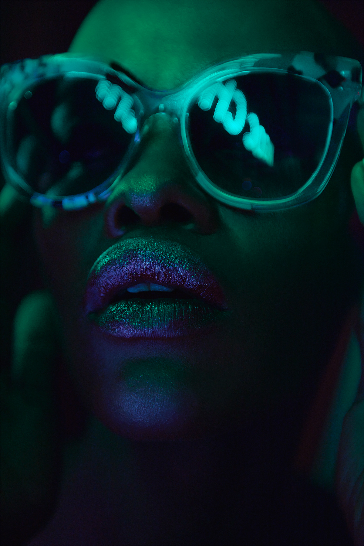 neon Sunglasses glasses digital portrait lightroom adobe eye Candy Eye candy