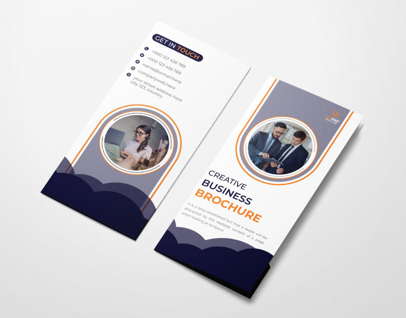 brand identity brochure business company corporate design marketing   modern trifold trifold brochure