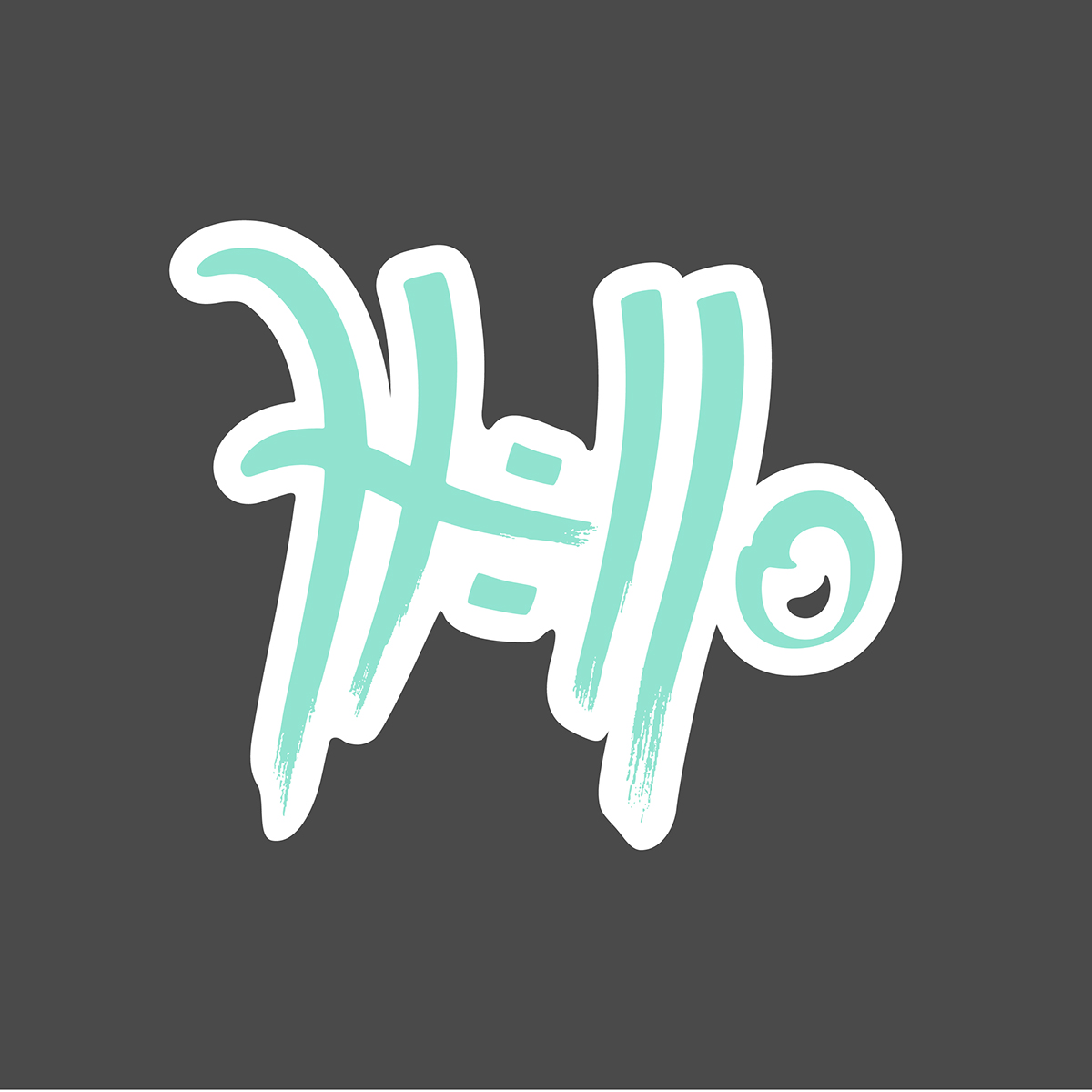 lettering letters logo hello Hello Design vector Modern Logo contemporary art art brand