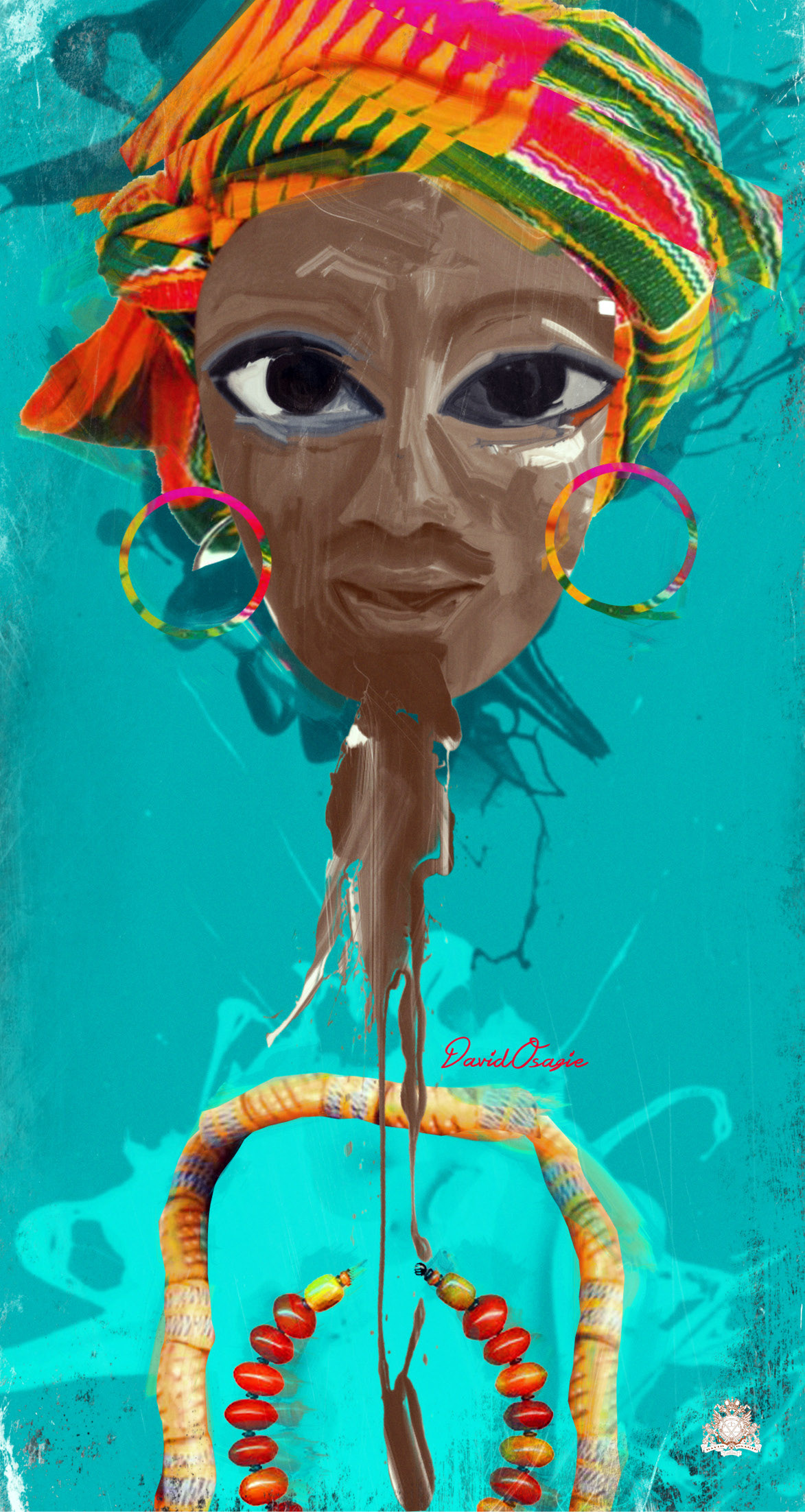 art nigeria africa david osagie canvas artwork contemporary professional design Exhibition  traditional story