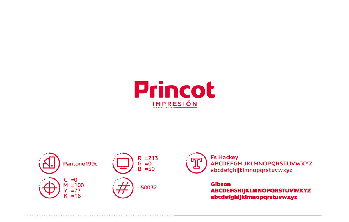 brand dots print dotted pattern printer shop logo branding  identity mexico