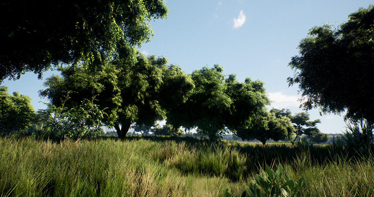 Unreal Engine 4 Unreal Engine UE4 game engine 3d modeling 3d Foliage foliage SpeedTree 3d tree Tree  architectural visualization archviz