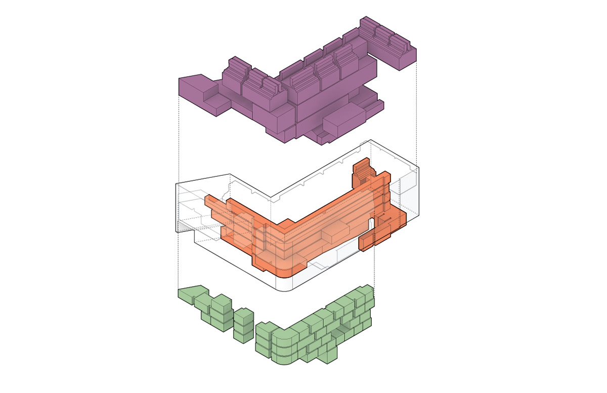 renovation rendering diagrams conceptual museum adaptive reuse Urban University academic design