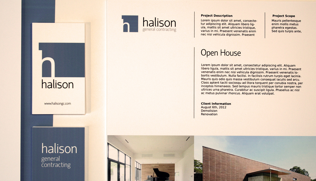 construction Website print stationary Business Cards contemporary modern residential