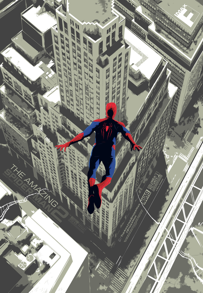 spider-man iMAX Mondo skyscraper spiderman New York comics