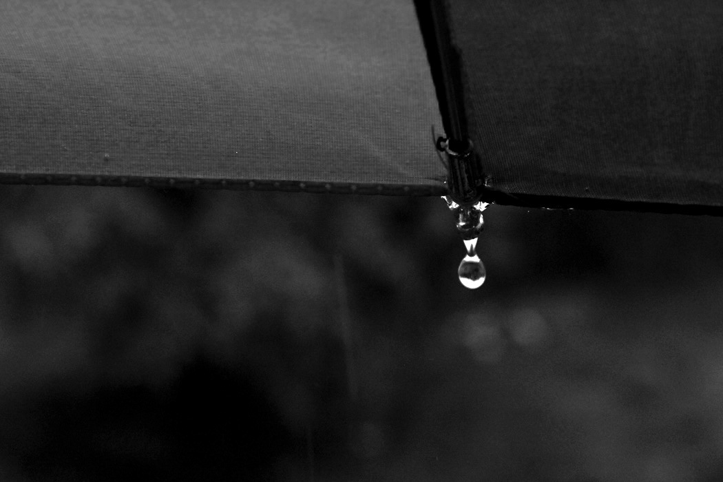 water drop rain Black&white poaring splash