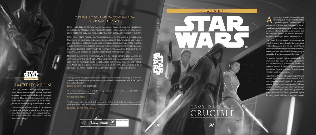 star wars Star Wars Crucible Star Wars Provação Editora Aleph Lucasfilm book cover book cover cover illustration