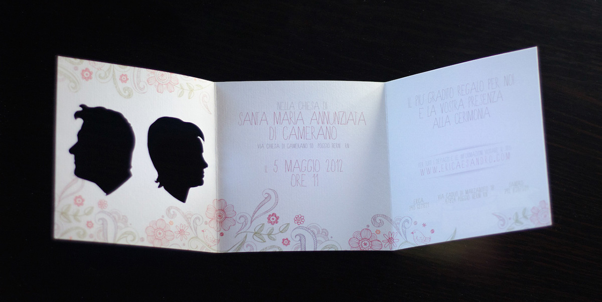 brochure invitations wedding cut Wedding Card square