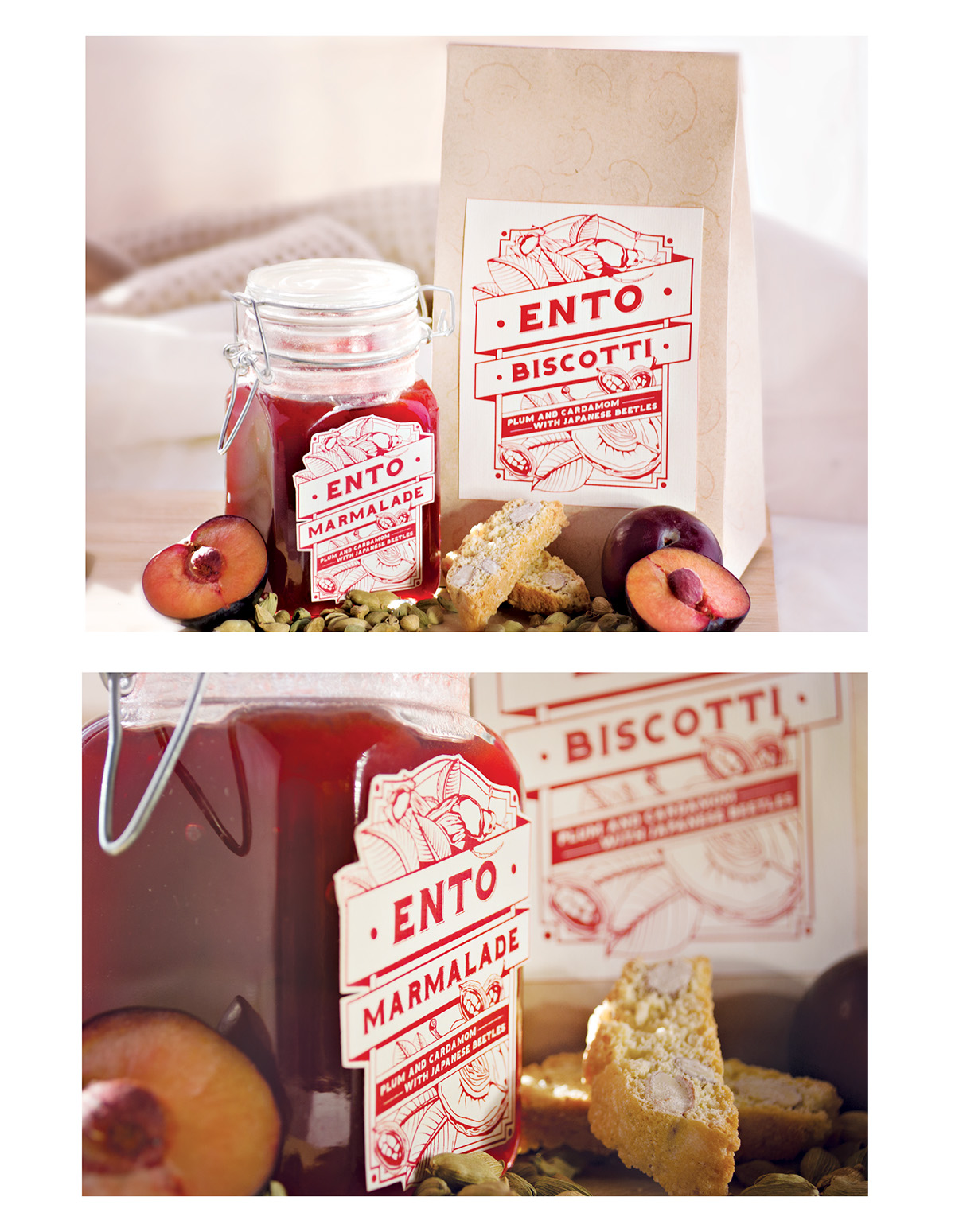 Ento Packaging marmalade Biscotti Insects Food  delicious
