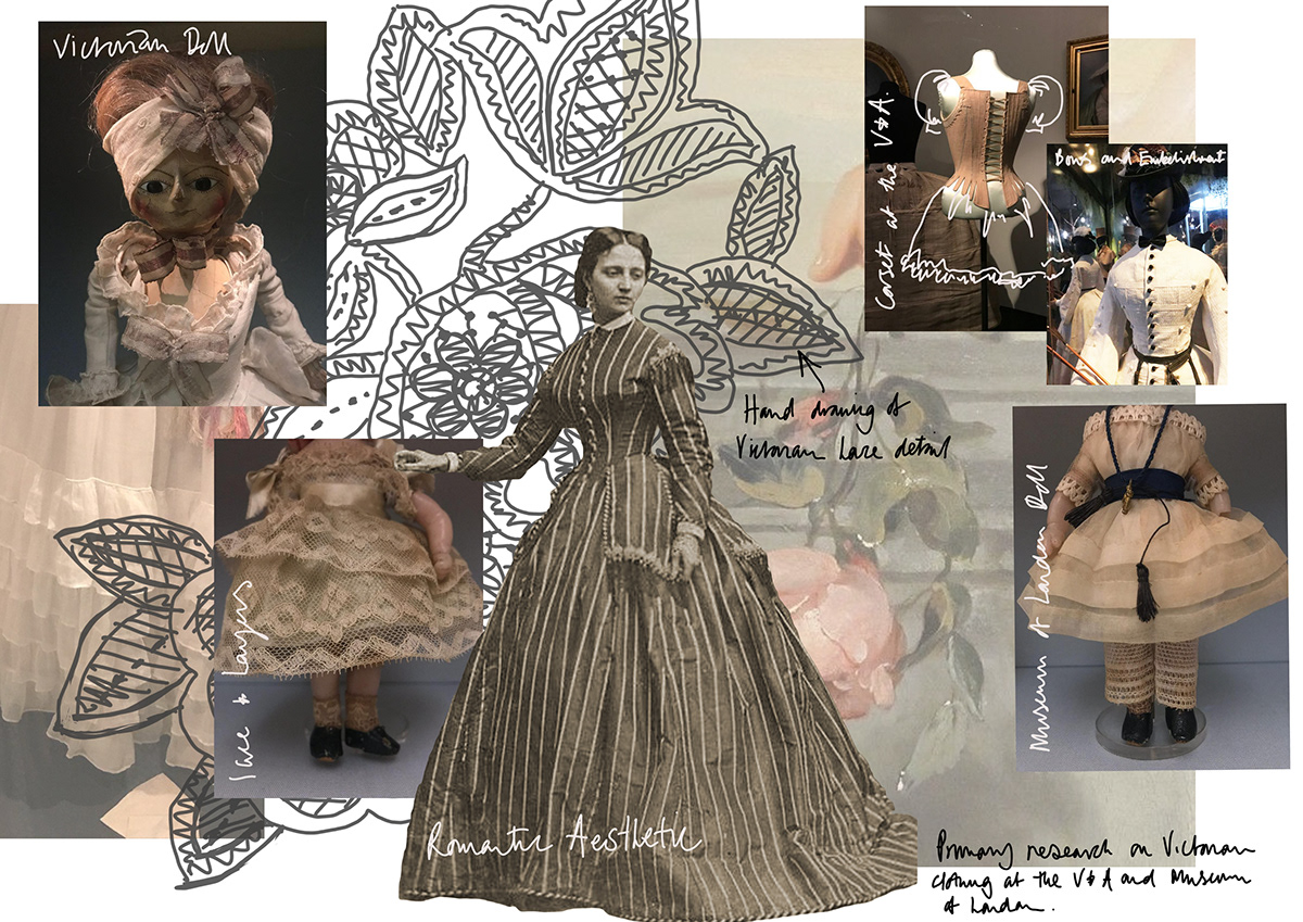 Clothing Design Development designer Fashion  fashion design fashion illustration portfolio sketchbook Victorian
