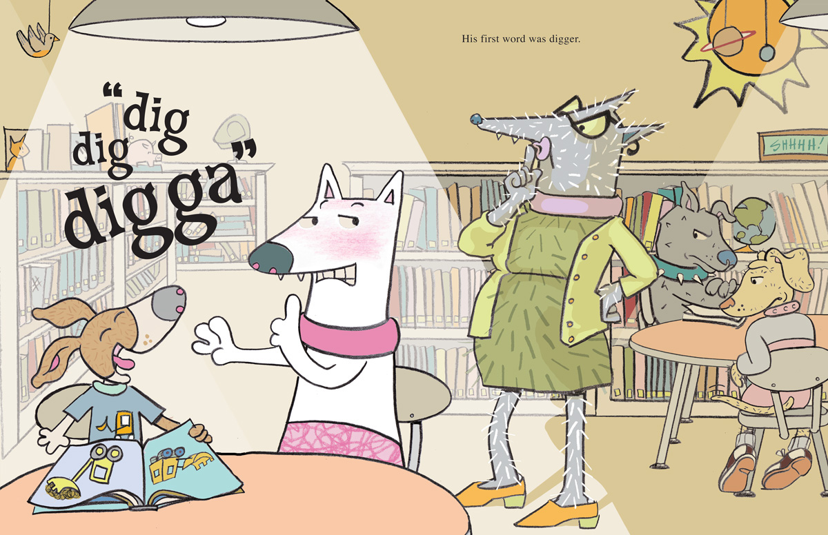 children's illustration digital book story dog