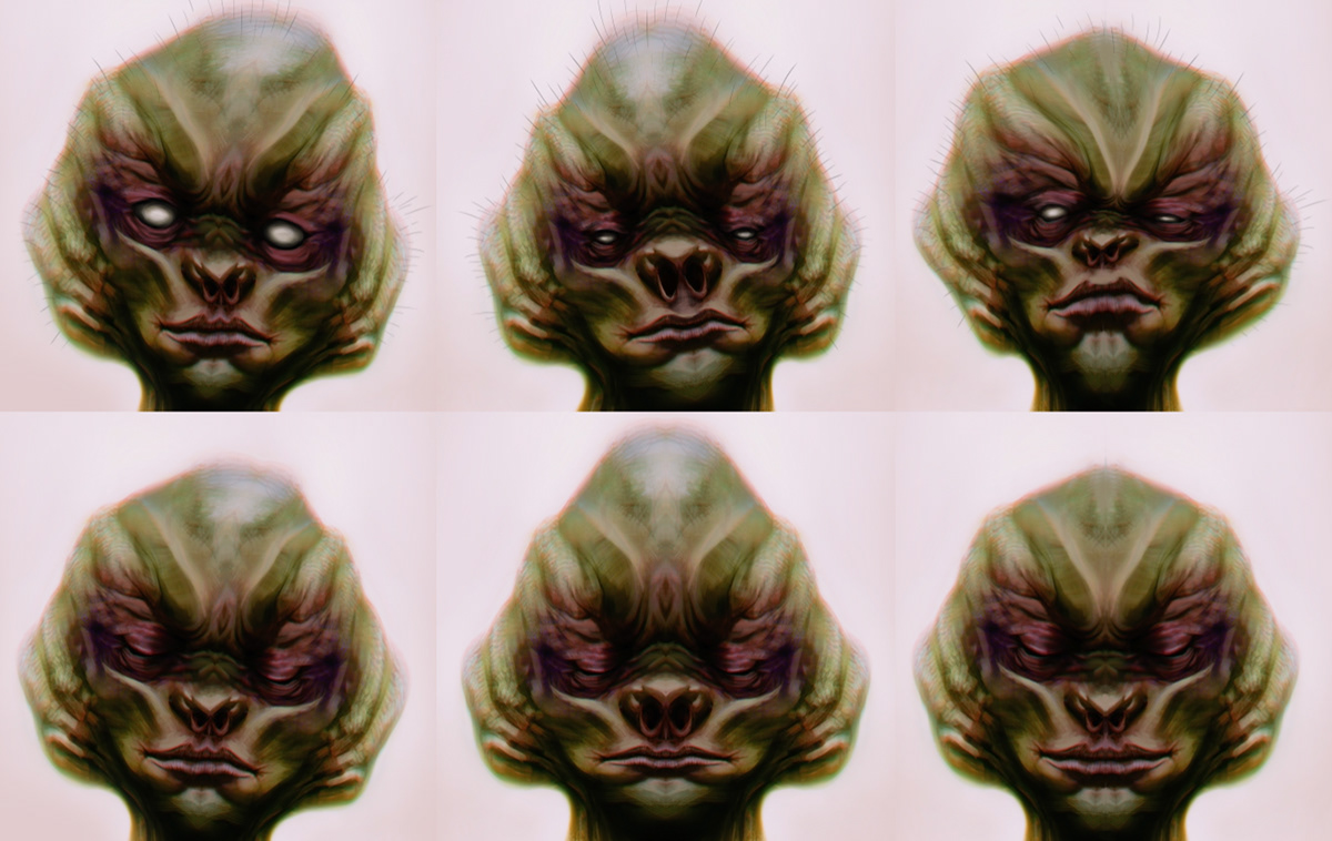 Character creature alien monster portrait