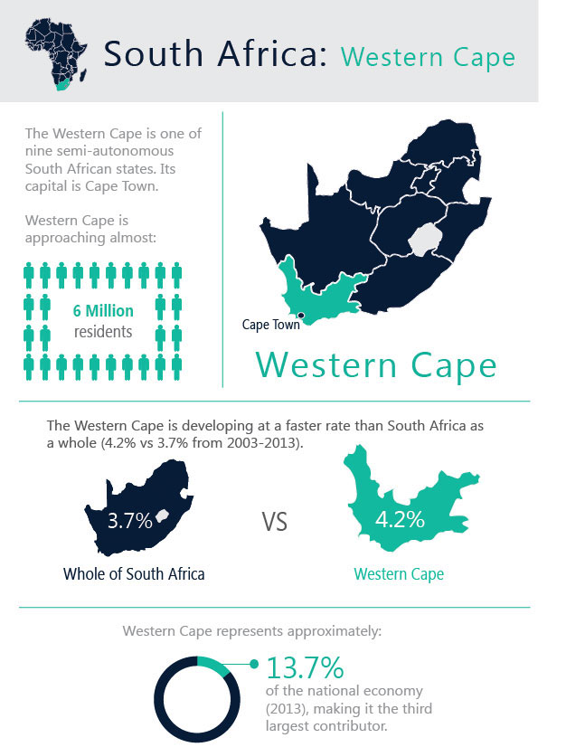 infogarphic Global western cape south africa design graphic