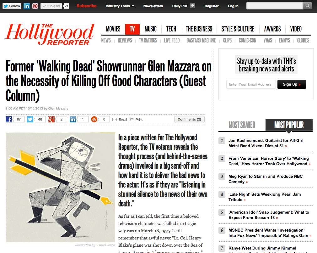 hollywood reporter the hollywood reporter killing Character pen scenario flesh cowboy western indian kill death