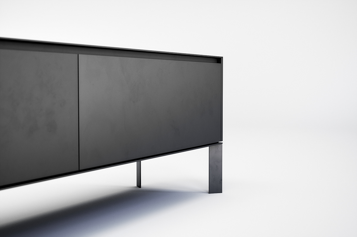 Carpentry flat furniture Minimalism productdesign sideboard
