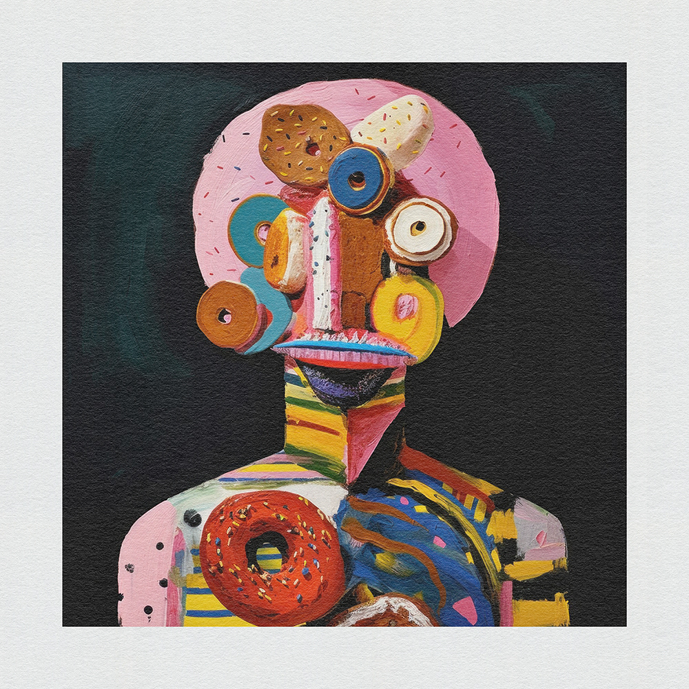 donut Donuts Food  modern art artistic expression confectionery art donut abstract Donut man Sugary Sculptures surreal portraits