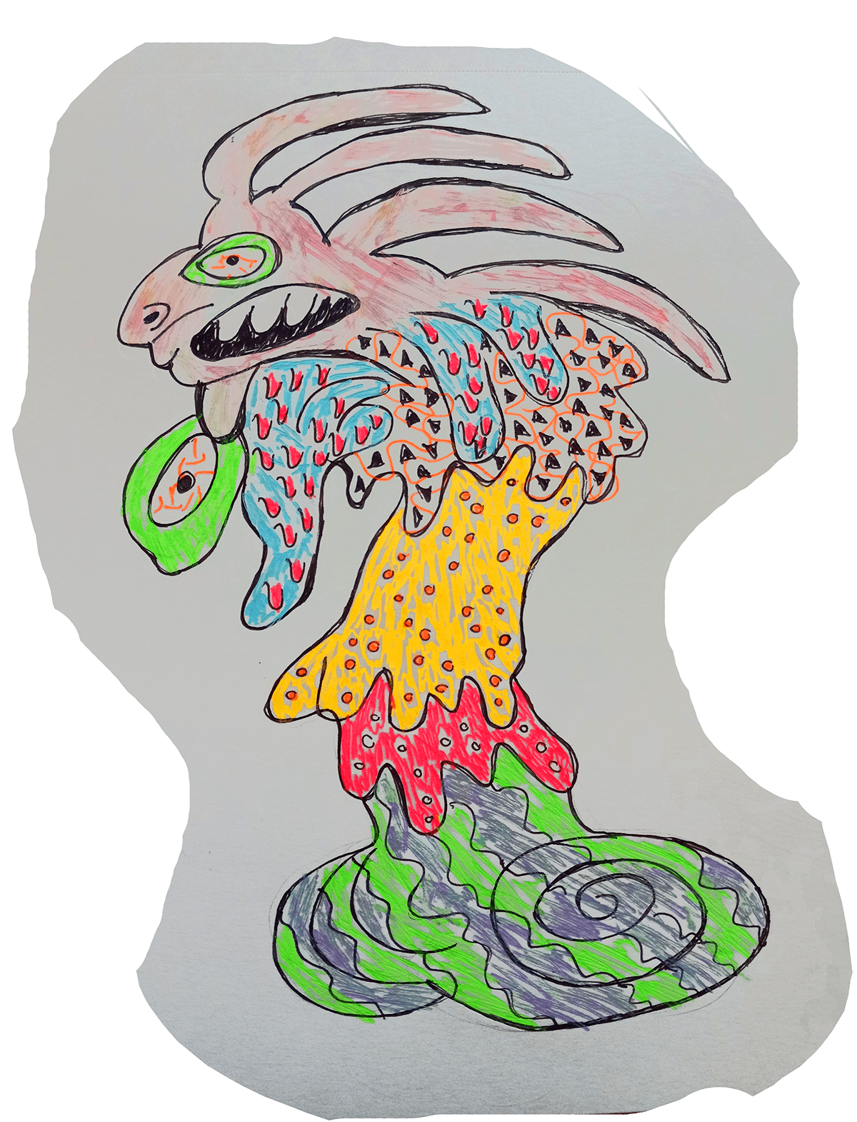 aliens doodles freaks lowbrow monsters mutants psychedelic skateboarding trippy weird