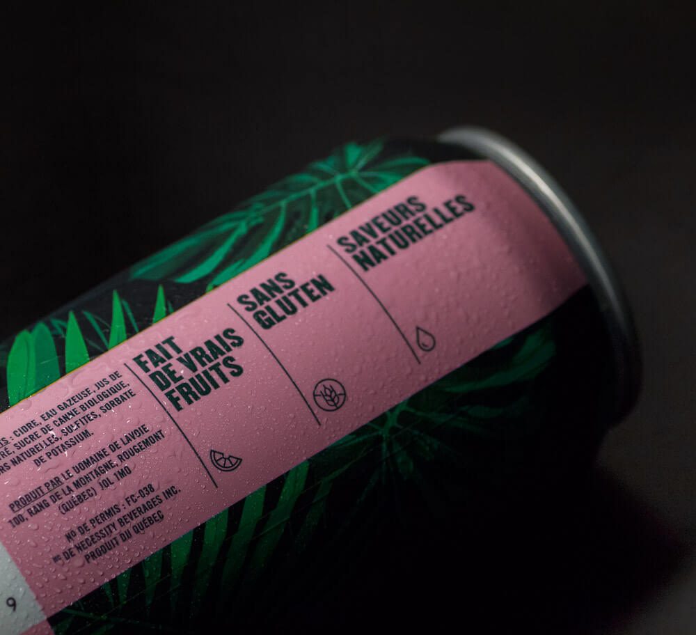 Packaging can cider Tropical byhaus