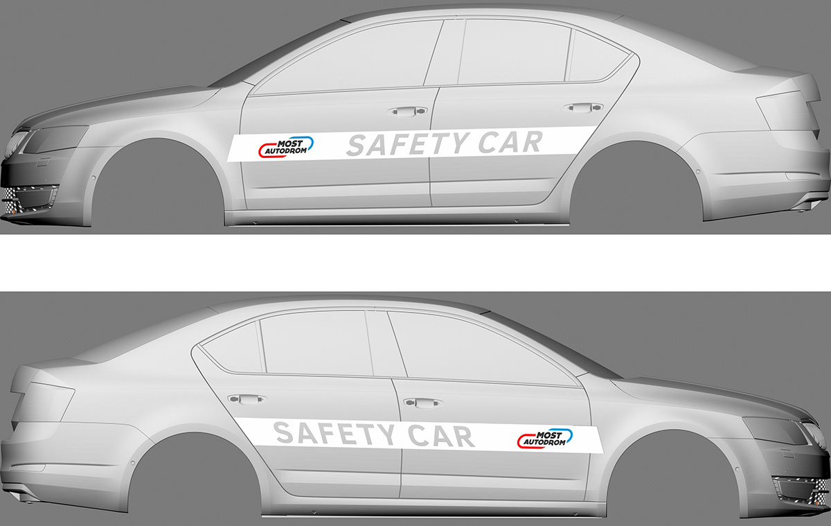 autodrom most safety car Skoda Octavia RS