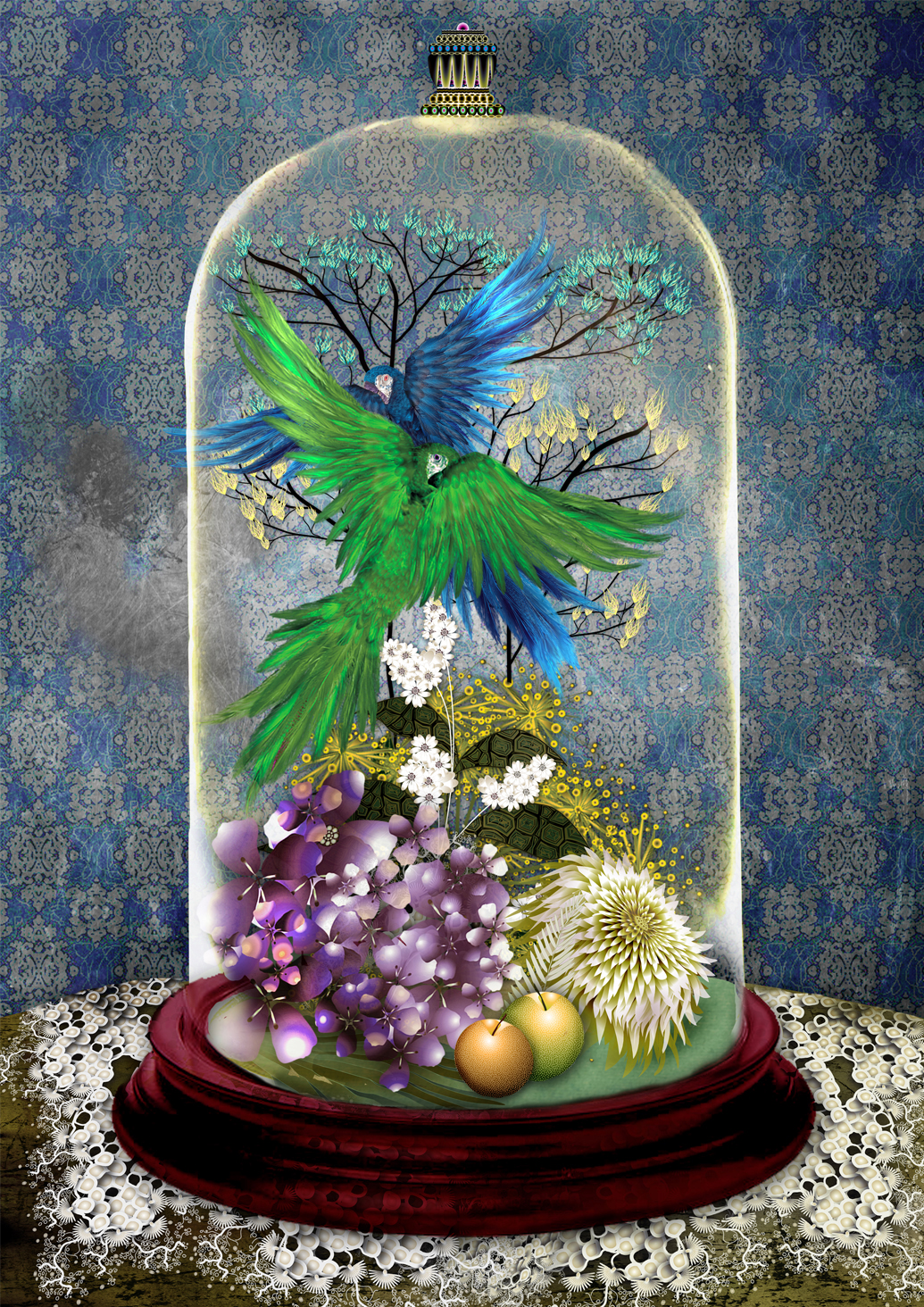 sarah arnett plants floral Flowers Clothing perfume pattern graphic colour animals parrot