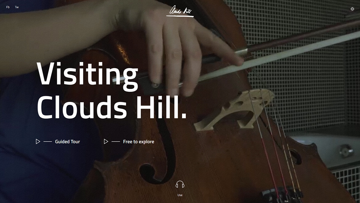 clouds hill vr Webdesign JavaScript programming  music spatial sound Virtual reality