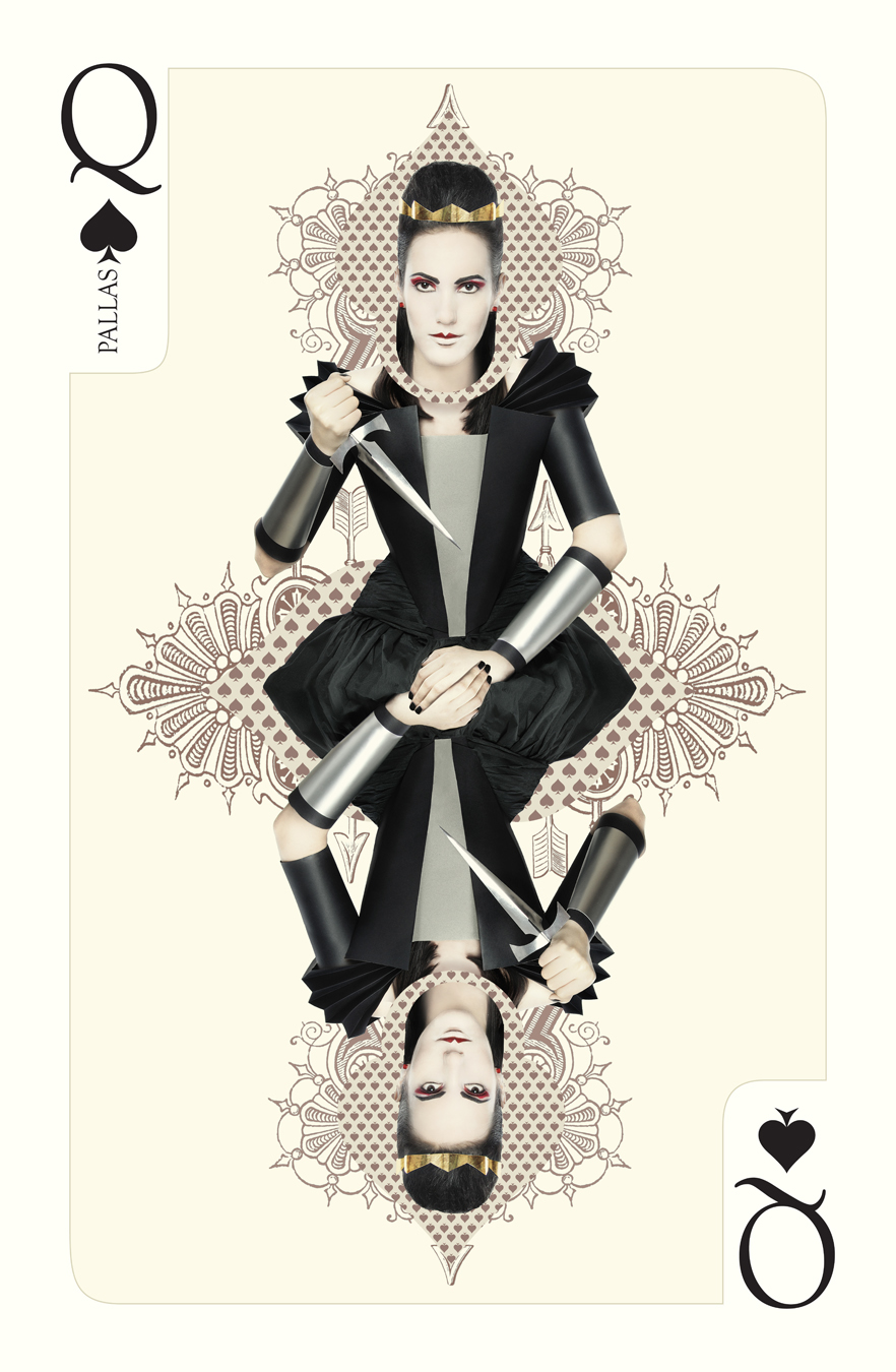Photography  art direction   playing cards   print design photoshoot model queen Fashion  styling  cut out  paper  cardboard
