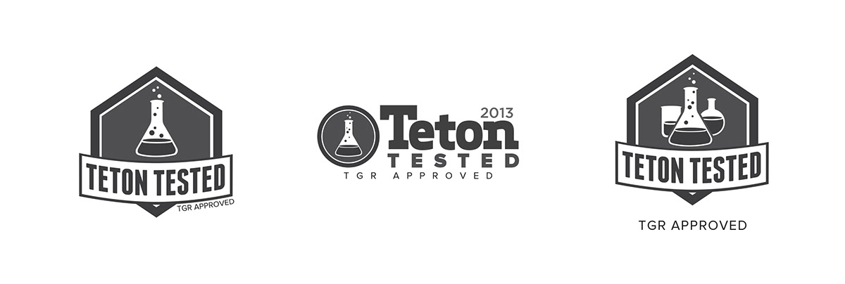 logo Logo Design teton gravity research Teton Tested beakers tested design Ski snowboard testing