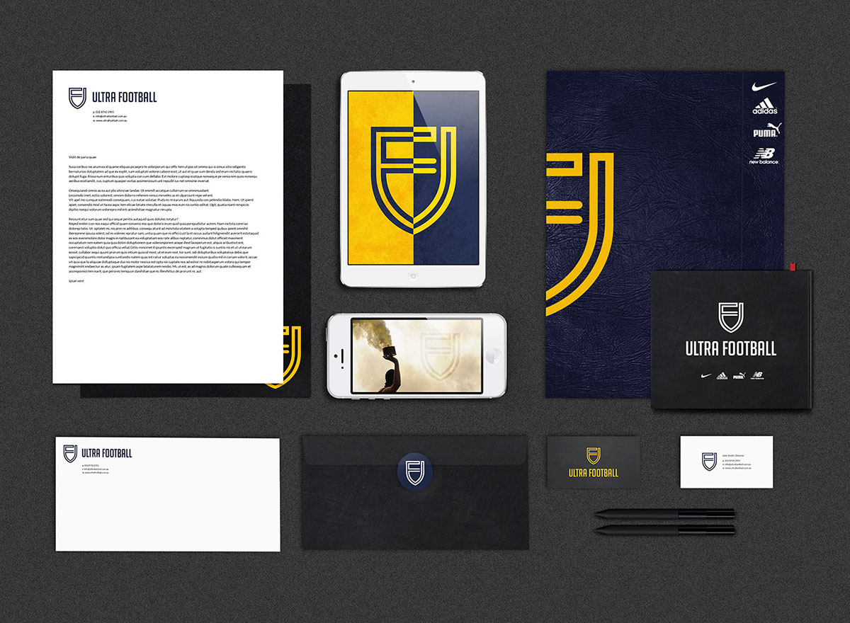 Adobe Portfolio ultra football football soccer sports Retail acrd branding  graphics