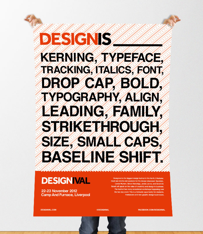 designival type helvetica Roses Awards InDesign design graphic pattern orange poster Liverpool