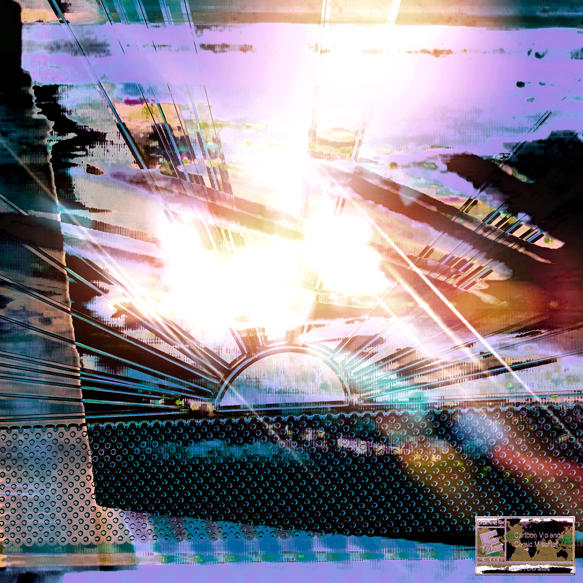album cover artwork Cars Computer Cover Art ILLUSTRATION  music Space  logo Y2K