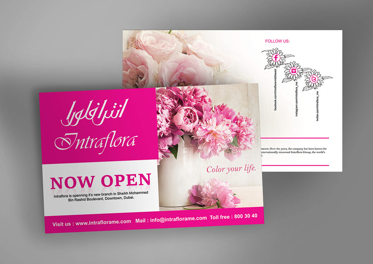 flyer design graphic design  branding  marketing   Advertising  Flowers