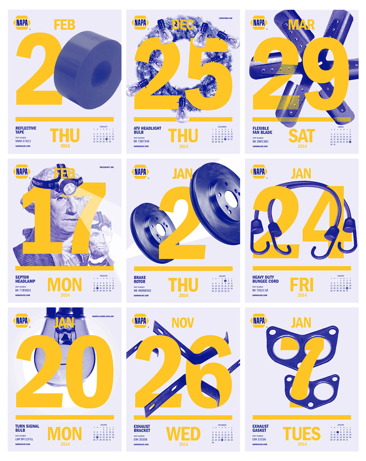 calendar napa graphic design
